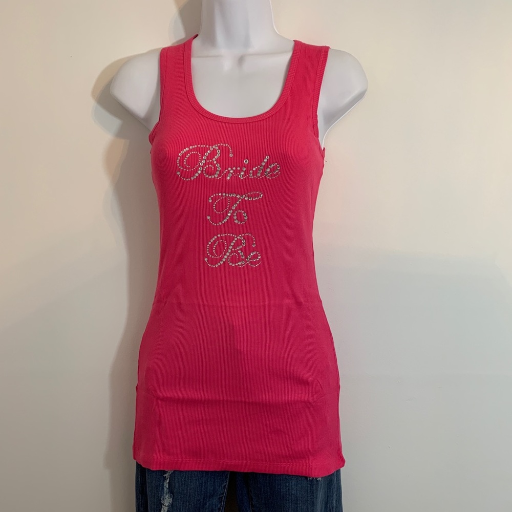 Bride To Be Crystal Tank Top is NWT. Size medium